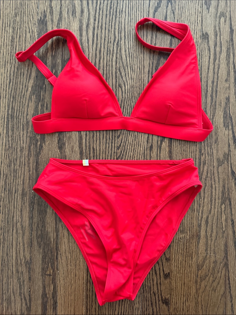 Red Triangle Bikini Set - Women Intimates & Swim